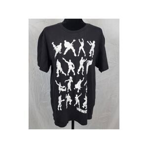 Fortnite Black Fortnight Dances Graphic Tee Men's Large